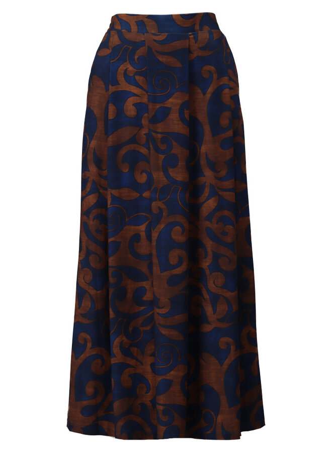 Rok met plooien & design B312