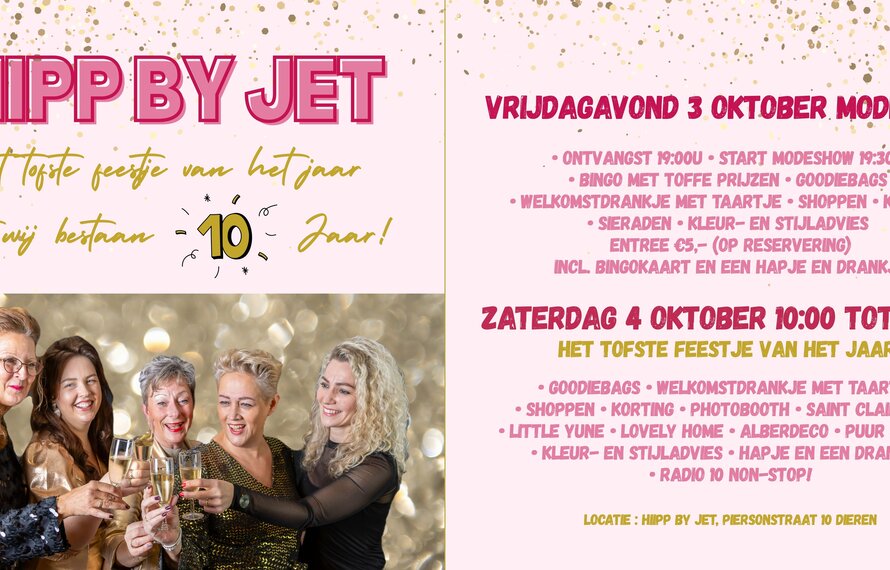 Het tofste feestje van het jaar want wij bestaan 10 jaar!