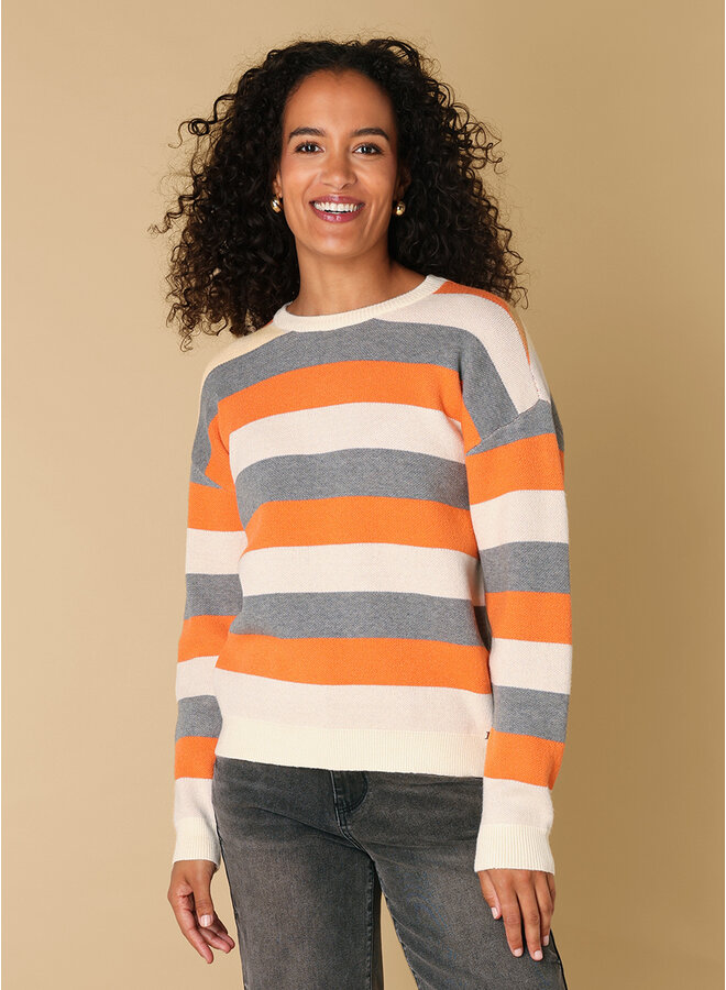 Trui Rika mandarin orange/multi