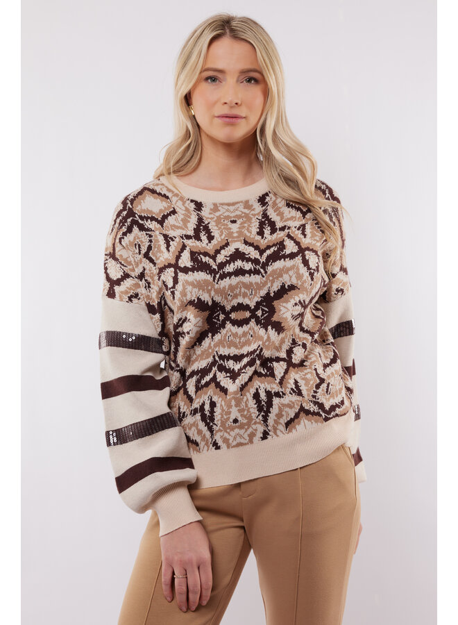 Trui Kimberly knit sand/light camel