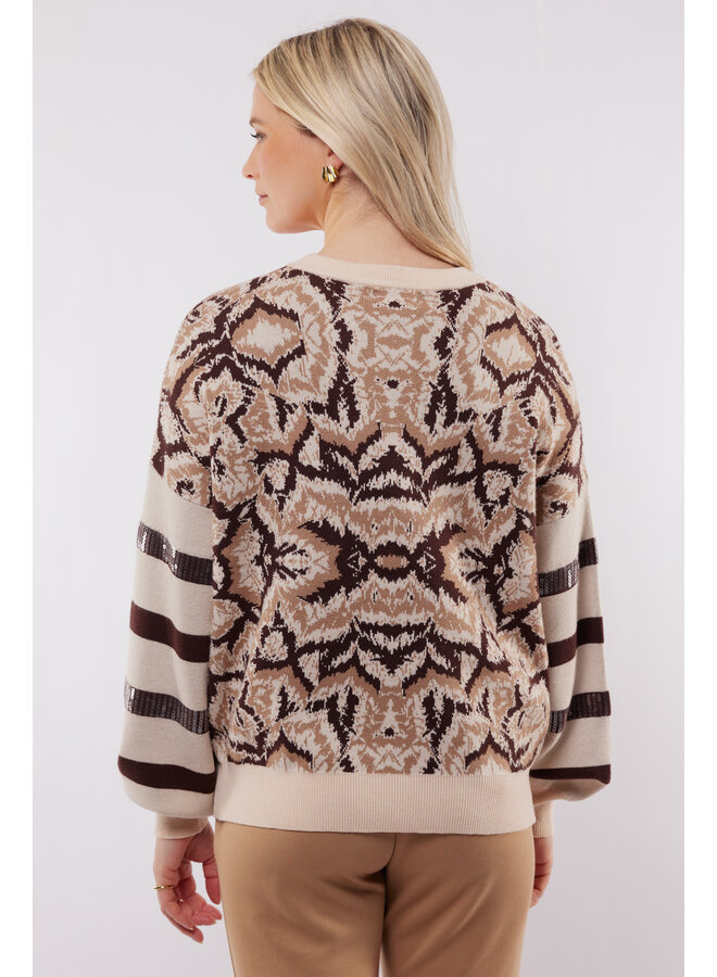 Trui Kimberly knit sand/light camel