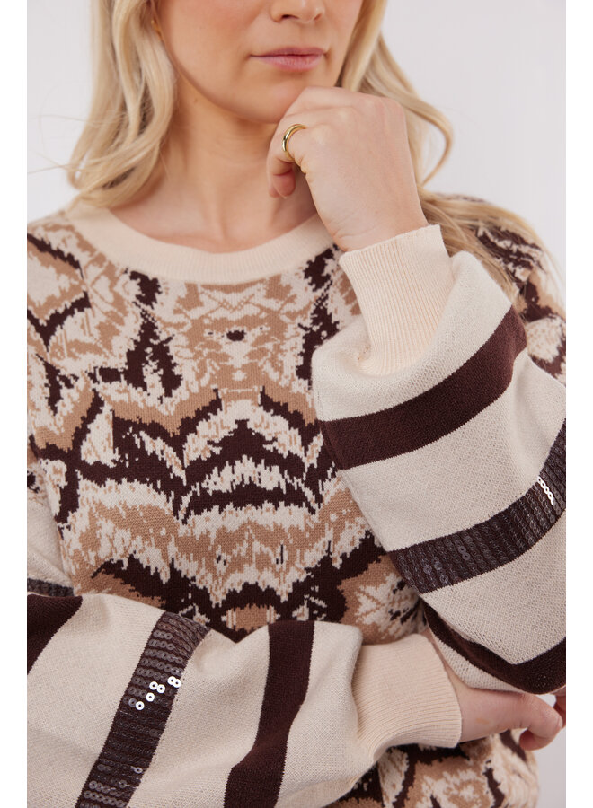 Trui Kimberly knit sand/light camel