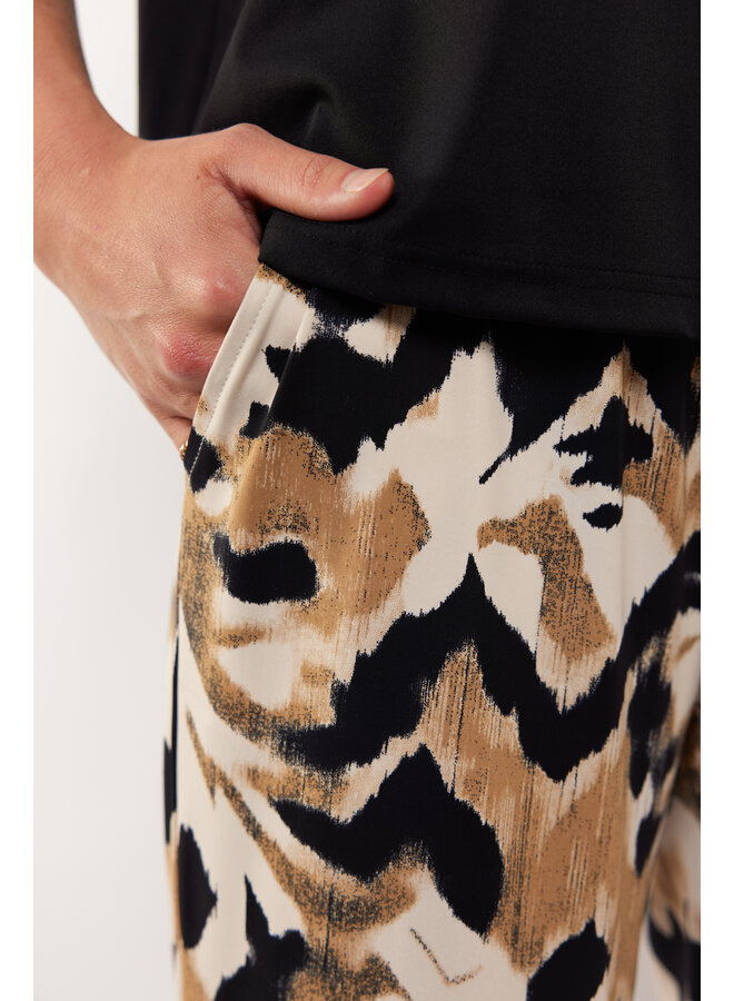 Broek Bindi light camel/black