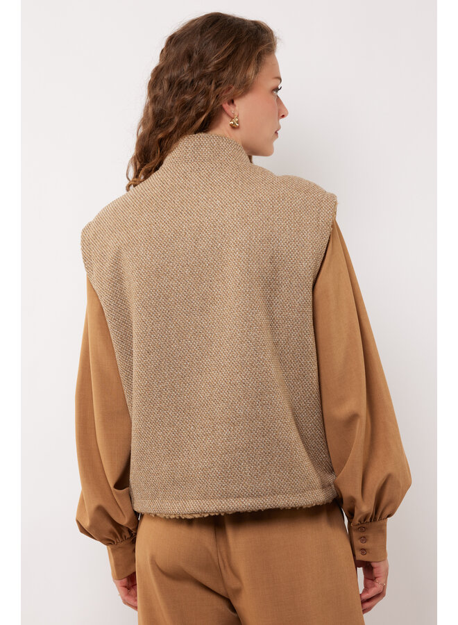 Gilet Kamala oak buff/wood ash