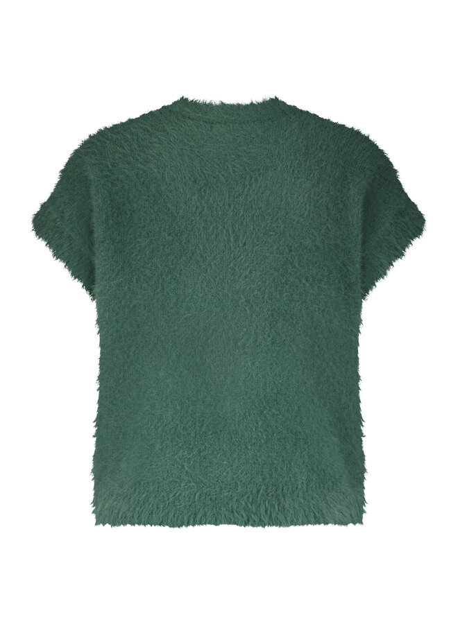 Spencer Sleeveless fuzzy pine