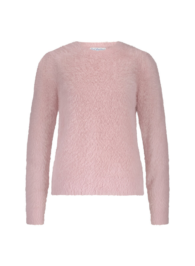 Trui Fuzzy puff sleeve pink