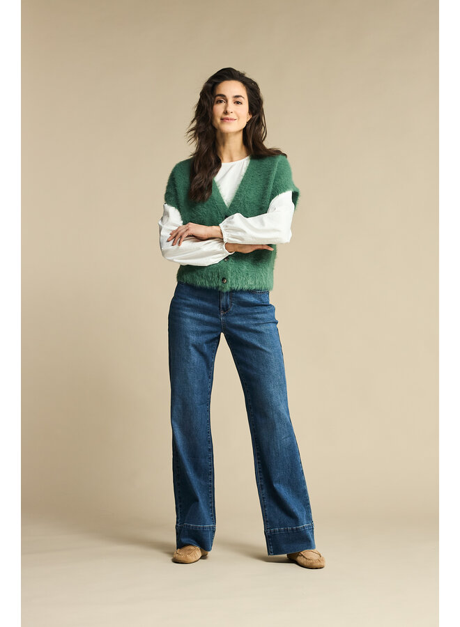 Spencer Sleeveless fuzzy pine