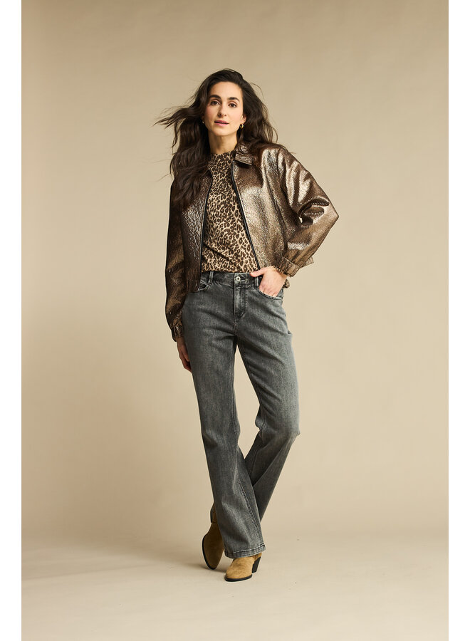 Jacket Bomber metallic coppergold