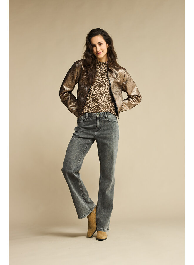 Jacket Bomber metallic coppergold