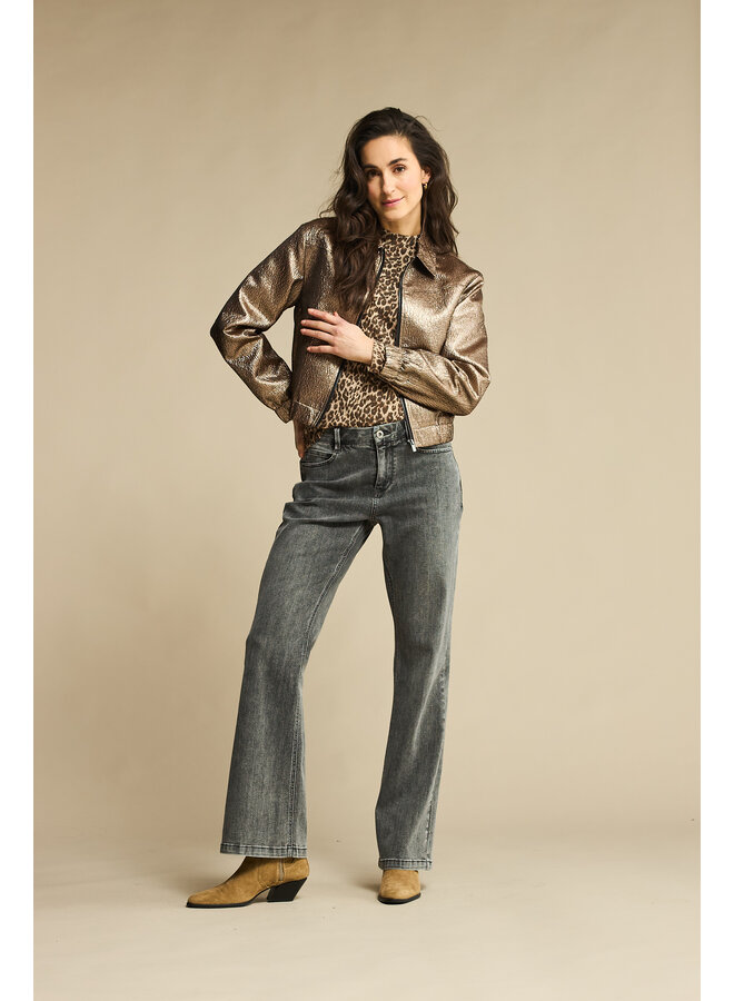 Jacket Bomber metallic coppergold