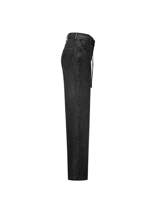 Broek Claudette denim & belt black