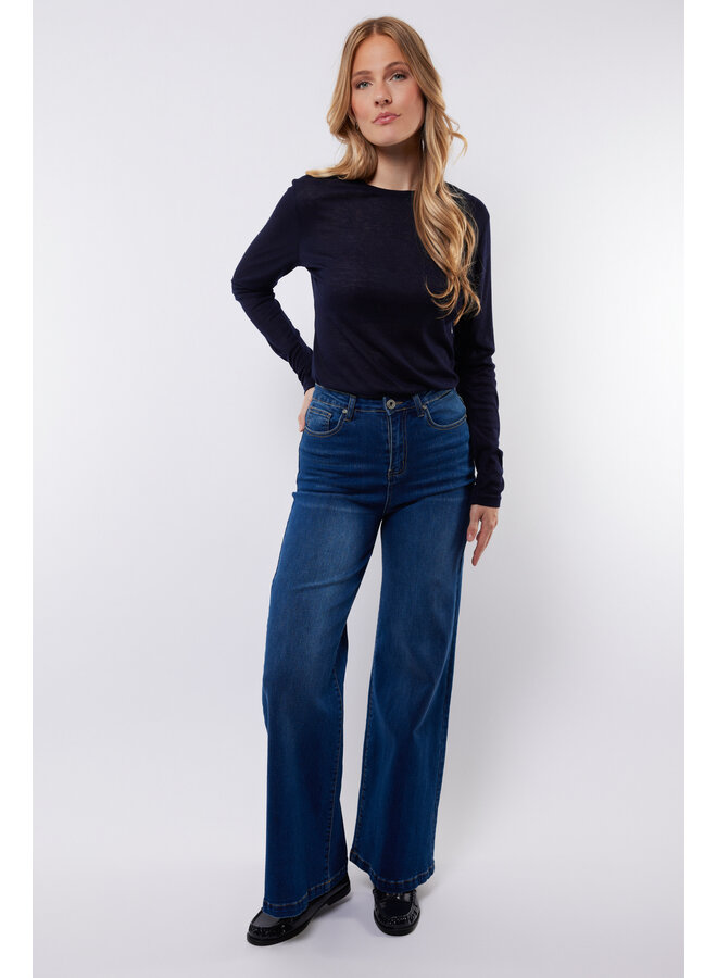 Broek Nicole denim dark blue
