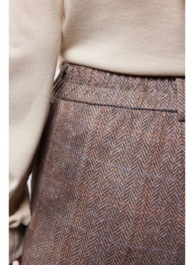 Broek Paola light camel/color mix