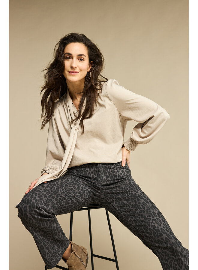 Broek Kim leopard lava