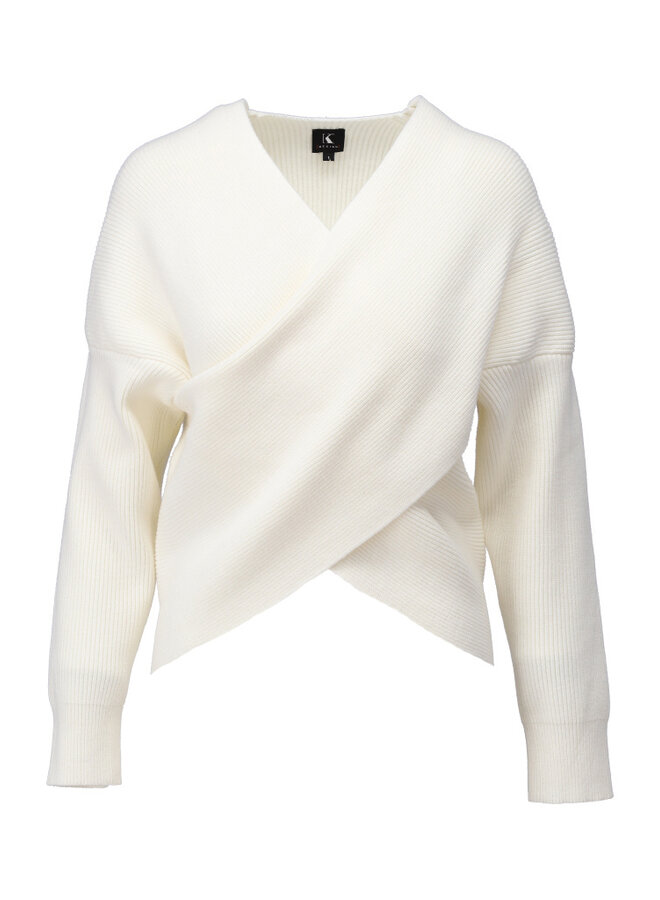 Trui B849 crossover ecru