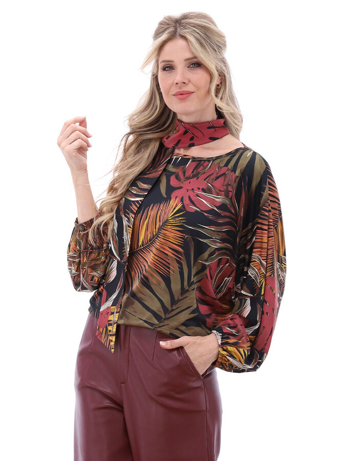 Top B211 met ronde hals & design