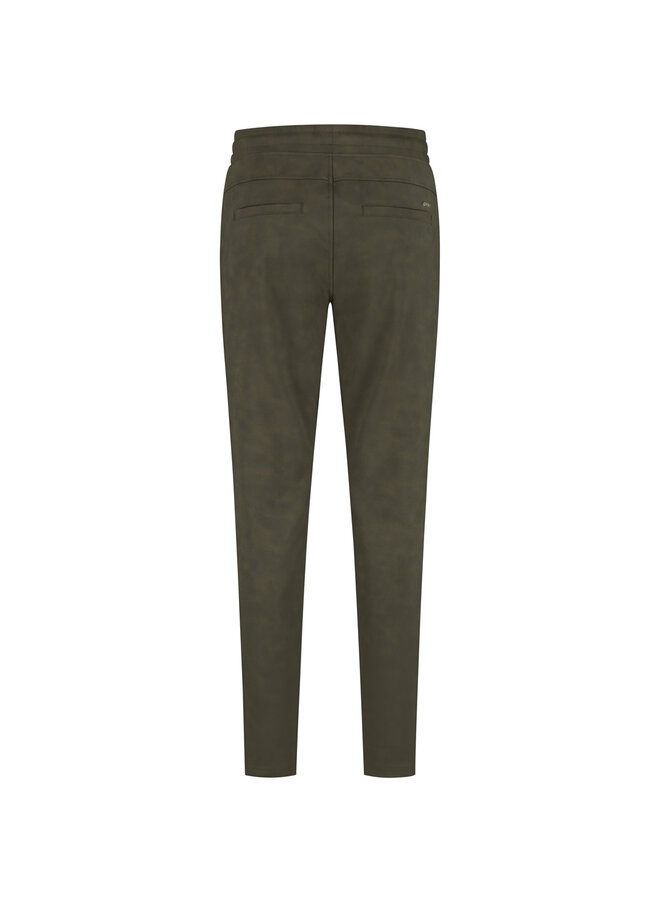 Broek Phoebe Brushed dark olive