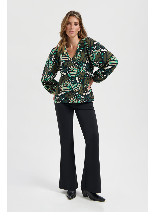 Top Tress  butterfly print