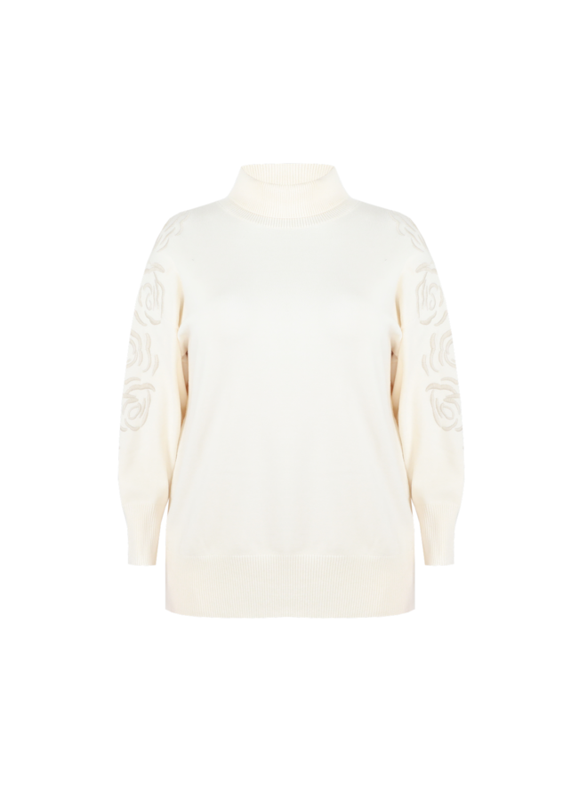 Trui Helena knitt  wool/white