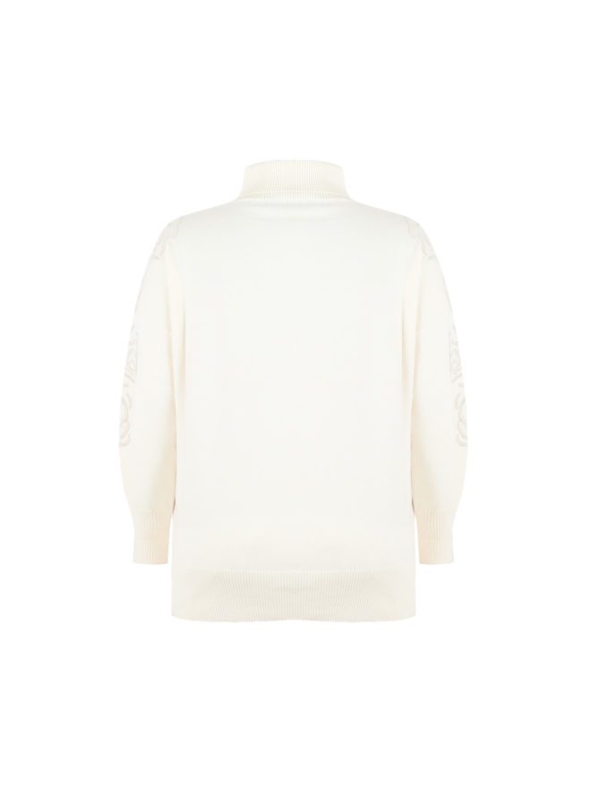Trui Helena knitt  wool/white