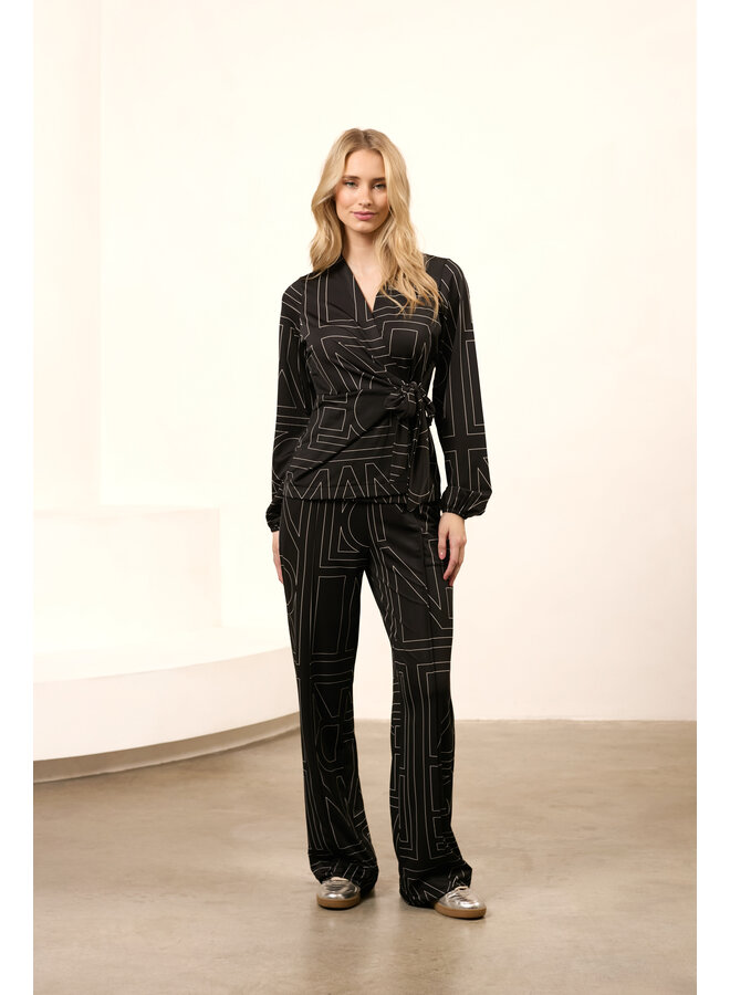 Top Hazel lofty line print