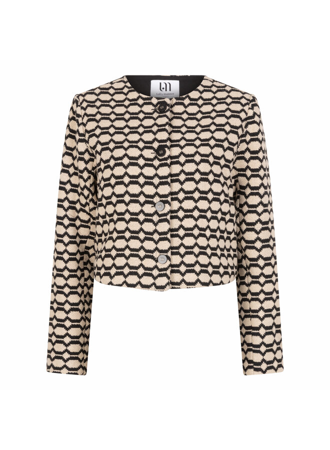 Jacket Cleo black/white