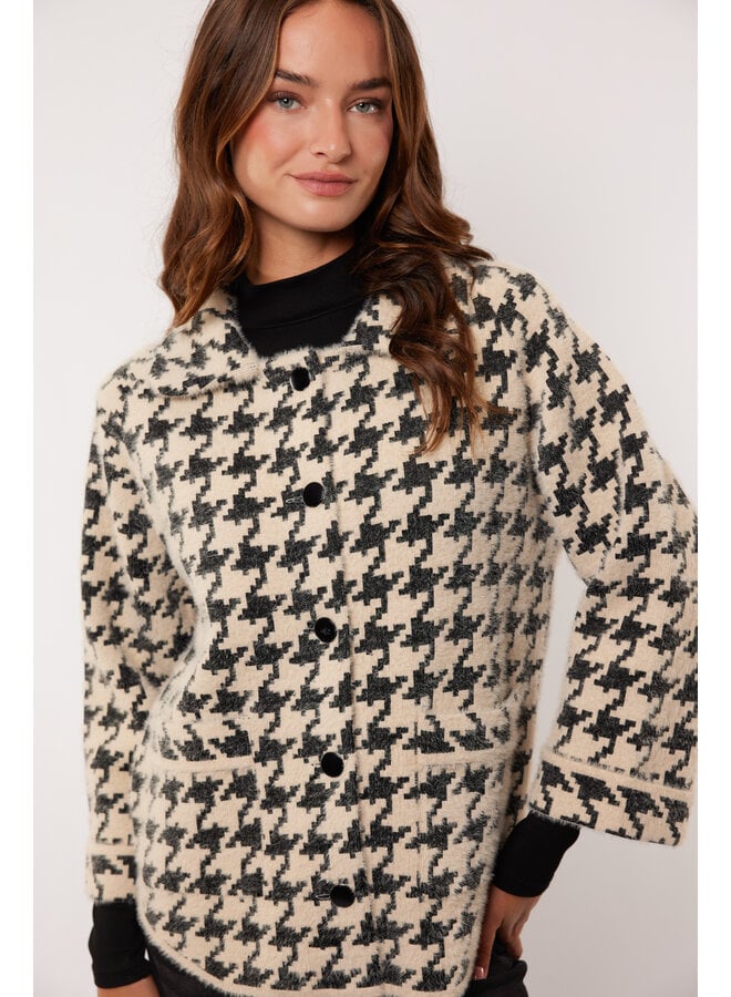 Jacket Sana sand/black