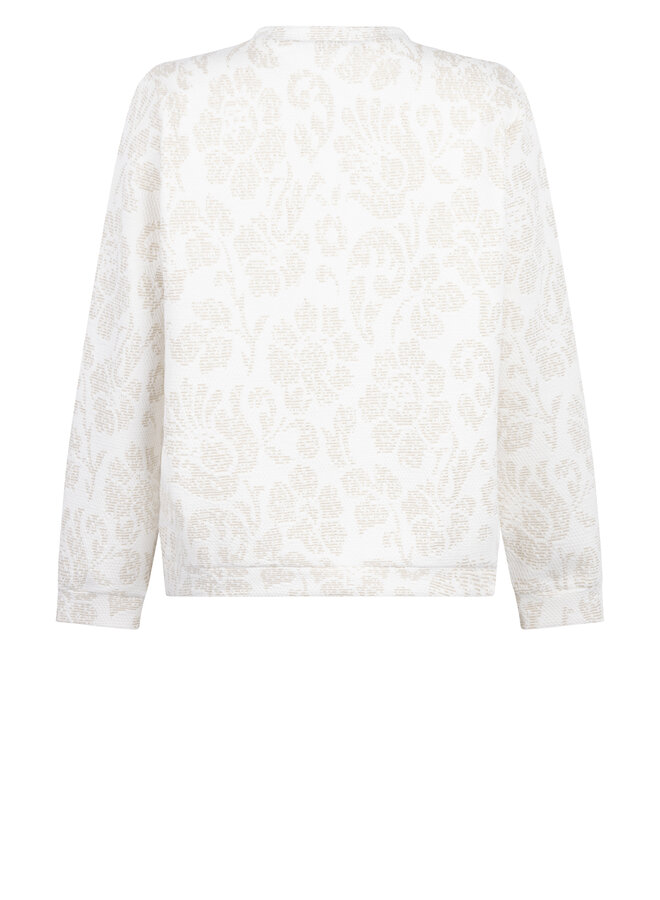 Sweater 255 Fay off white/gold