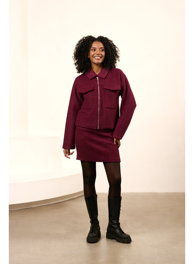 Jacket Liselotte burgundy red
