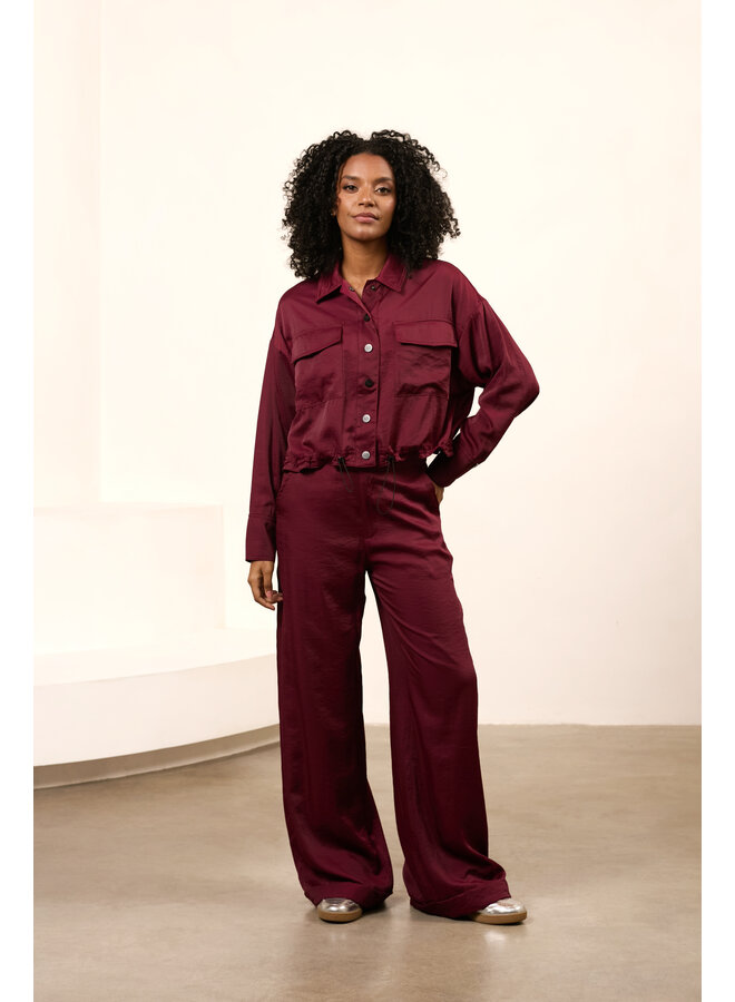 Blouse Tilde burgundy red