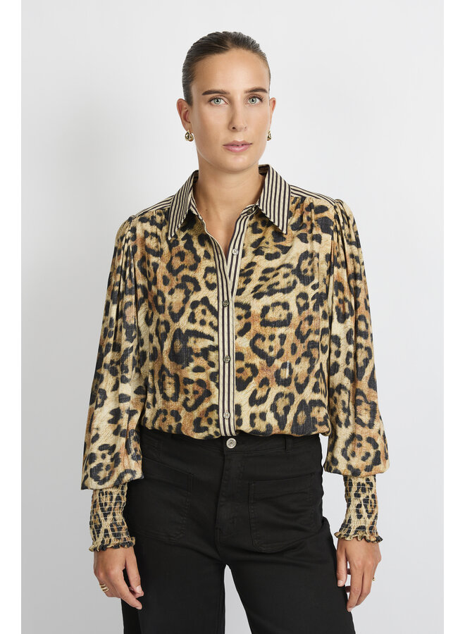 Blouse Joanne bronze/black