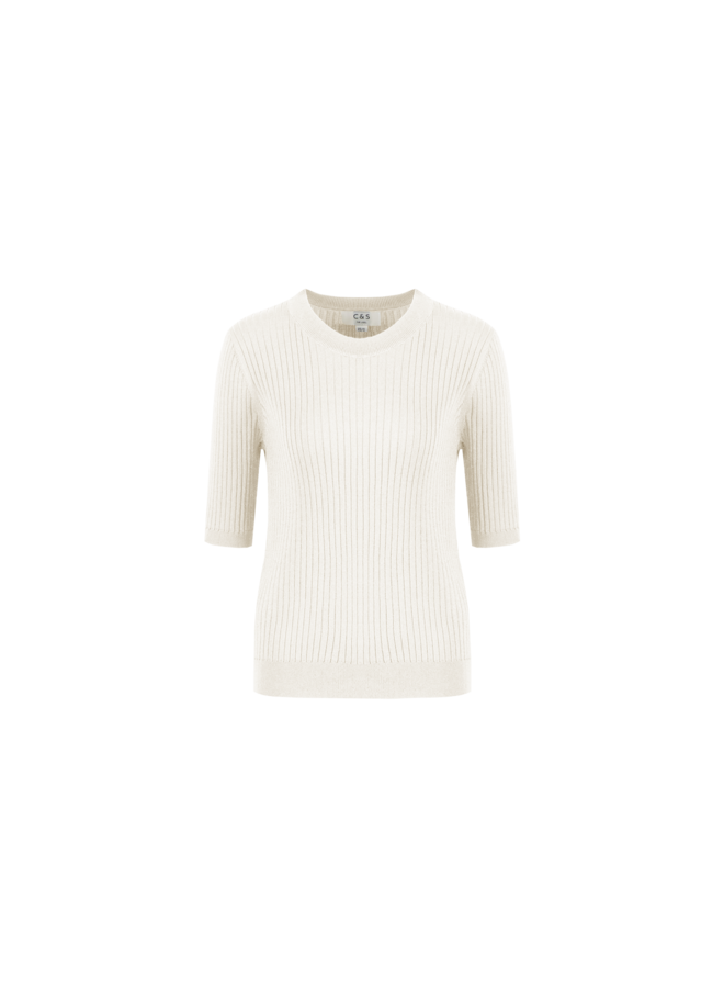 Top Anne knit wool white