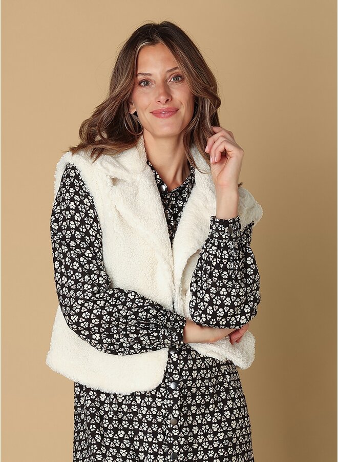 Gilet Saara off white