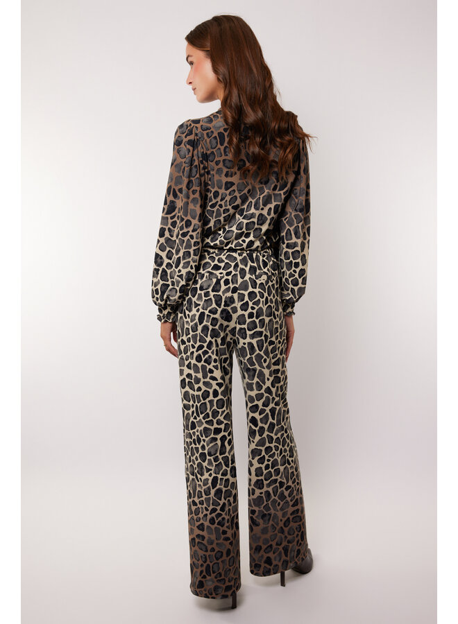 Broek Tahlia wood ash/grey brown