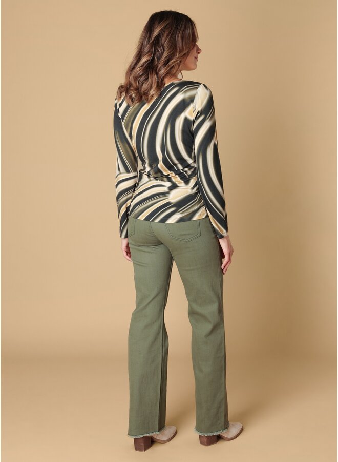 Top Savana olive/multi colour