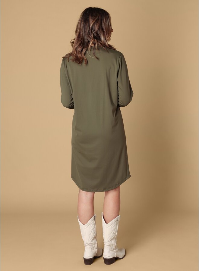 Jurk Stefany olive