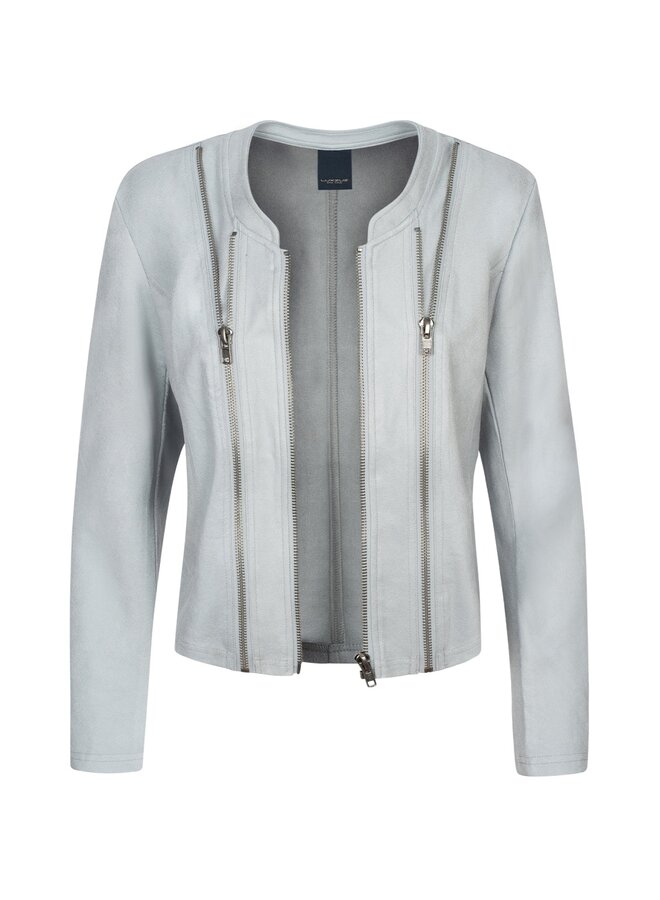 Jacket Athena coated suede skyway