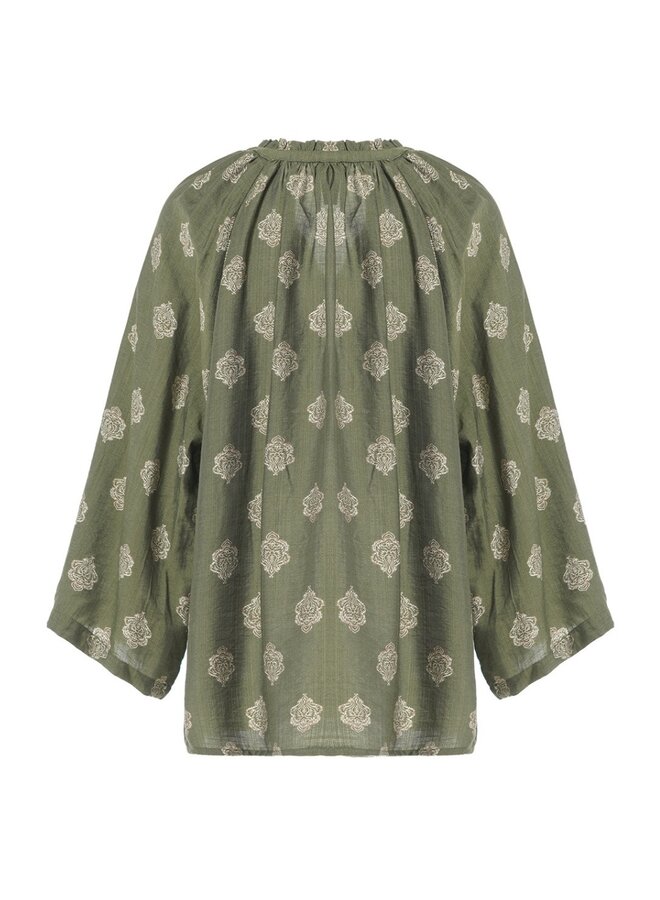 Blouse Salinas loden green