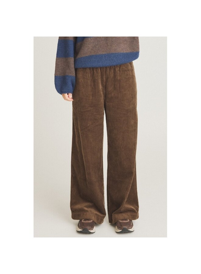 Broek Eicord chocolate brown
