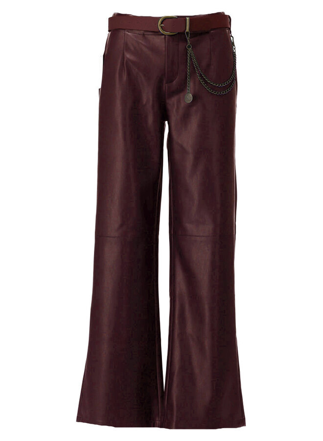 Broek B751 met riem rum raisin