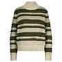 Trui Loops & stripe khaki