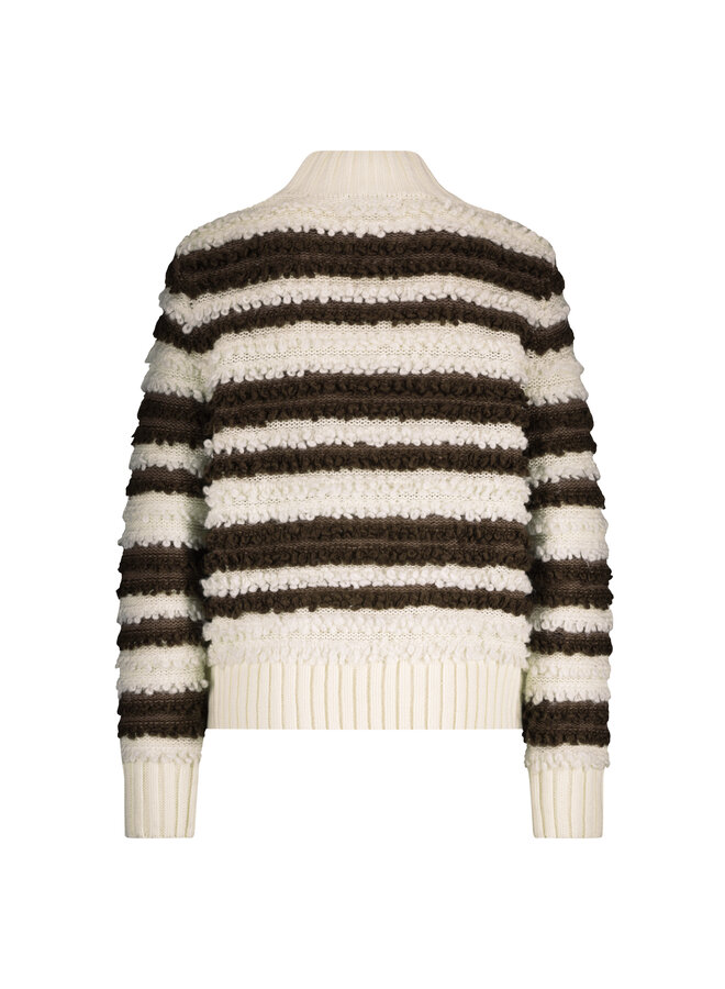 Trui Loops & stripe brown