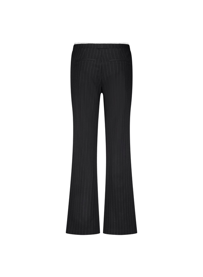 Broek Colette punta pinstripe sporty black