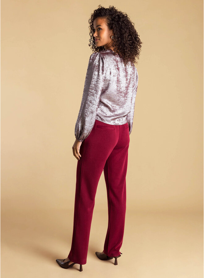 Top Alaia dark red