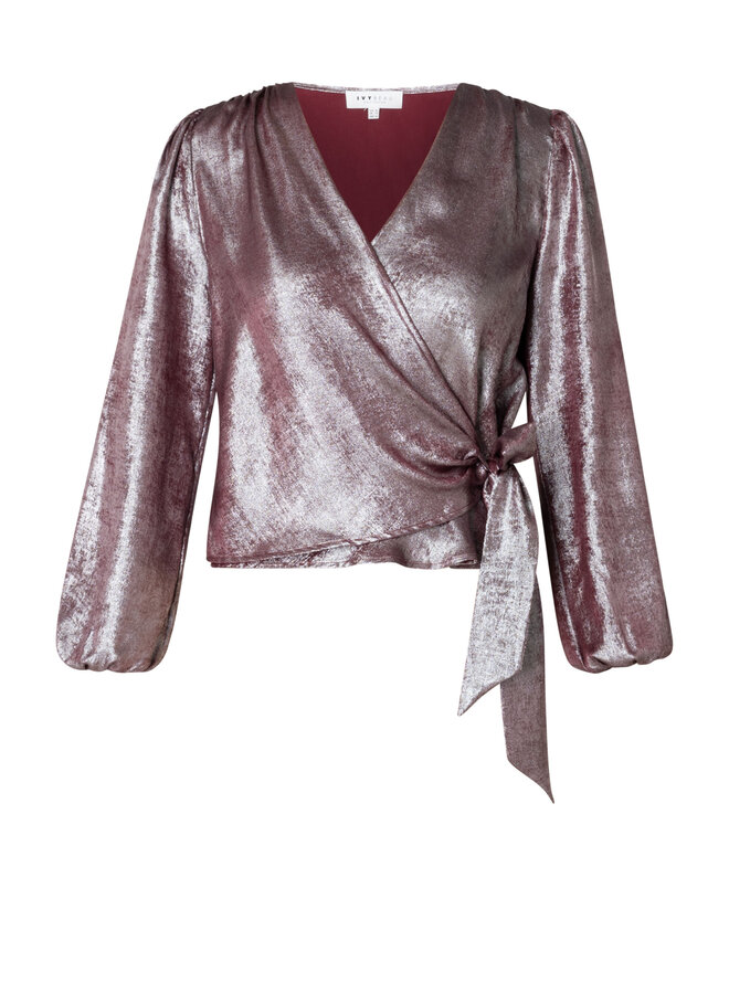 Top Alaia dark red