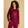 Top Annelie dark red