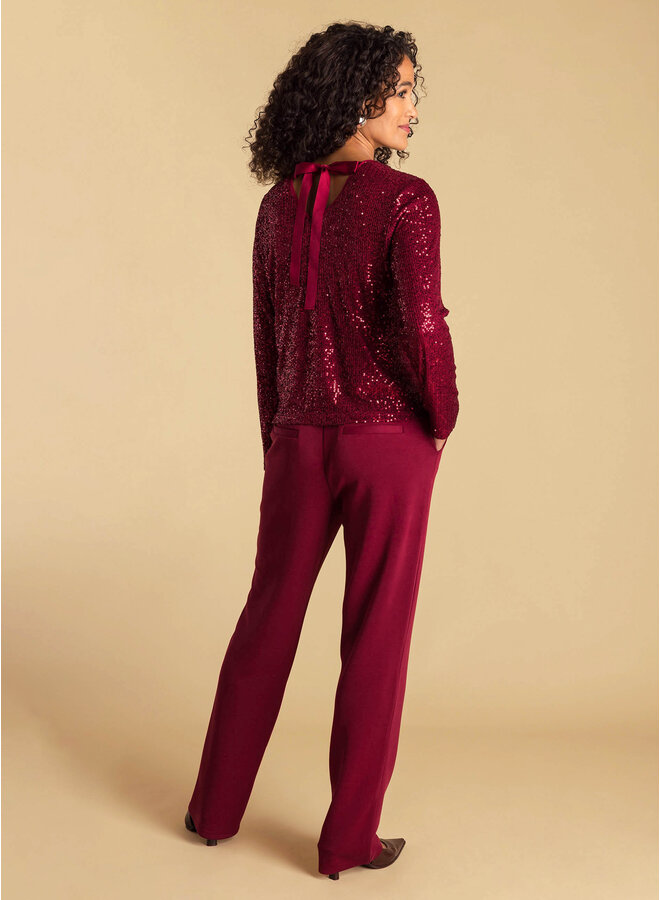 Top Annelie dark red