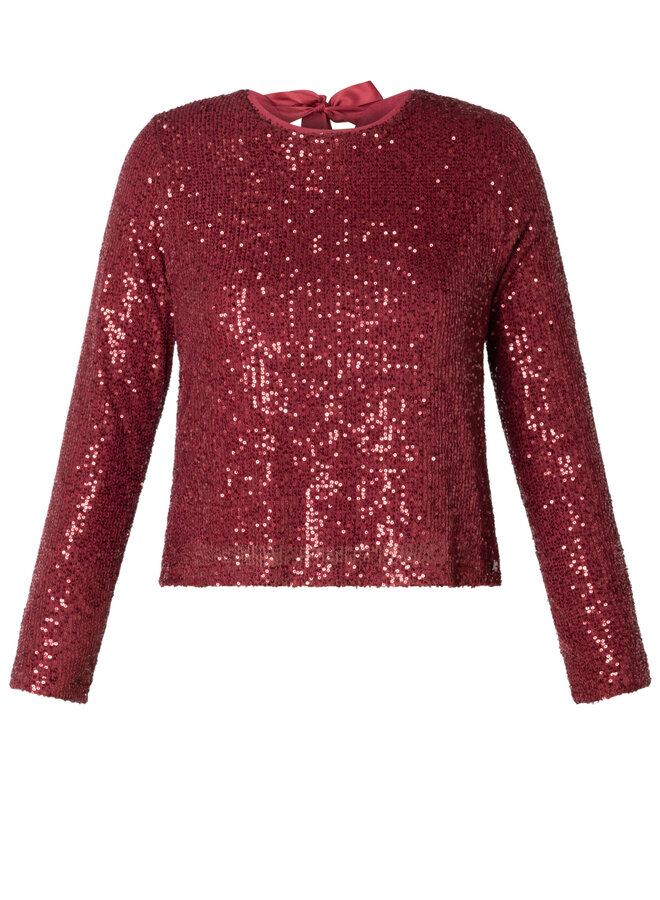 Top Annelie dark red