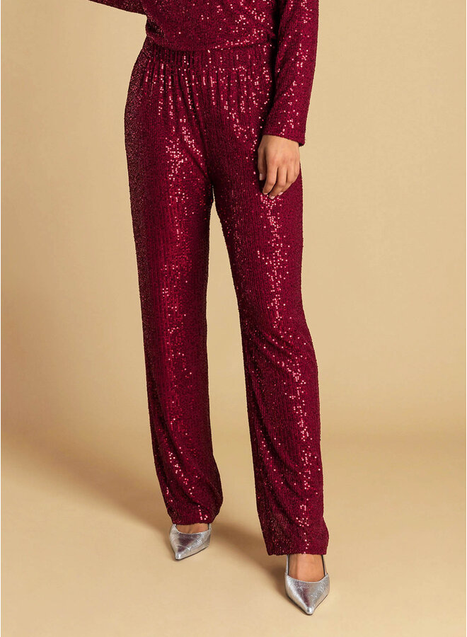 Broek Alida dark red
