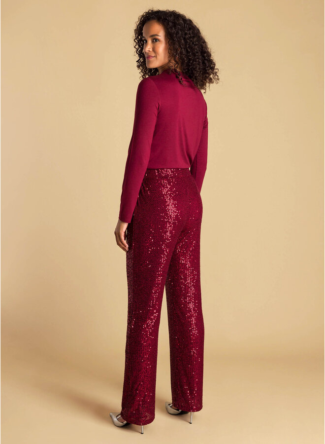 Broek Alida dark red